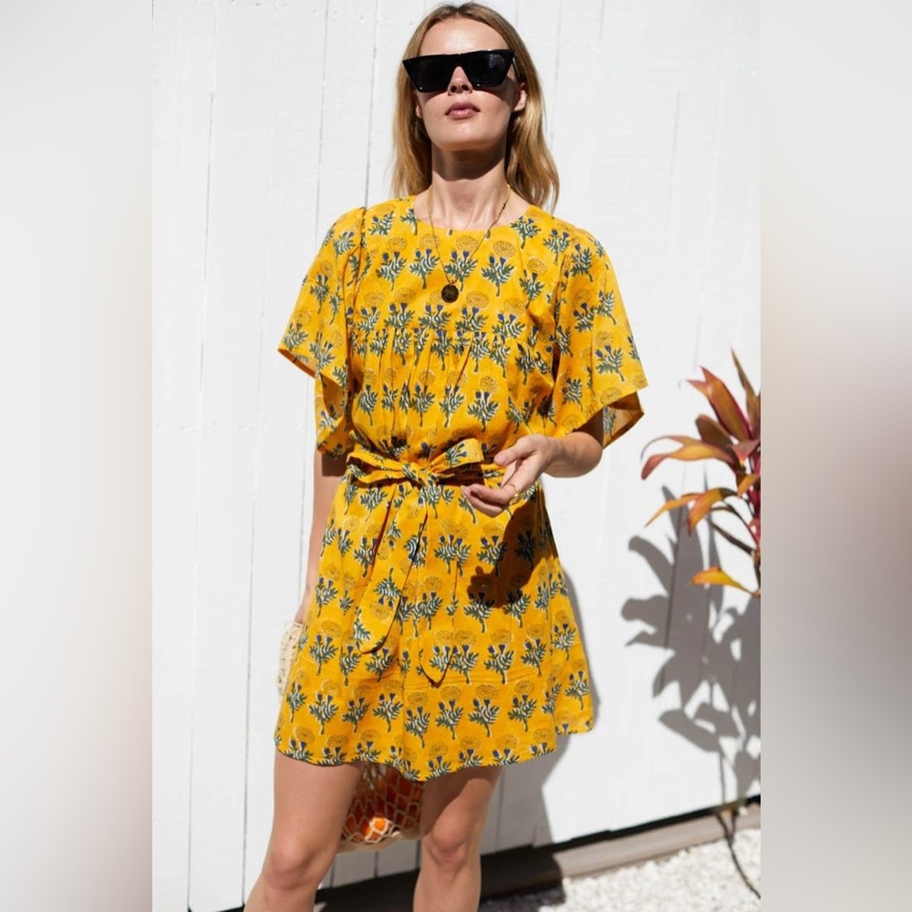 Emerson Fry Basalie Mini Dress in Marigold